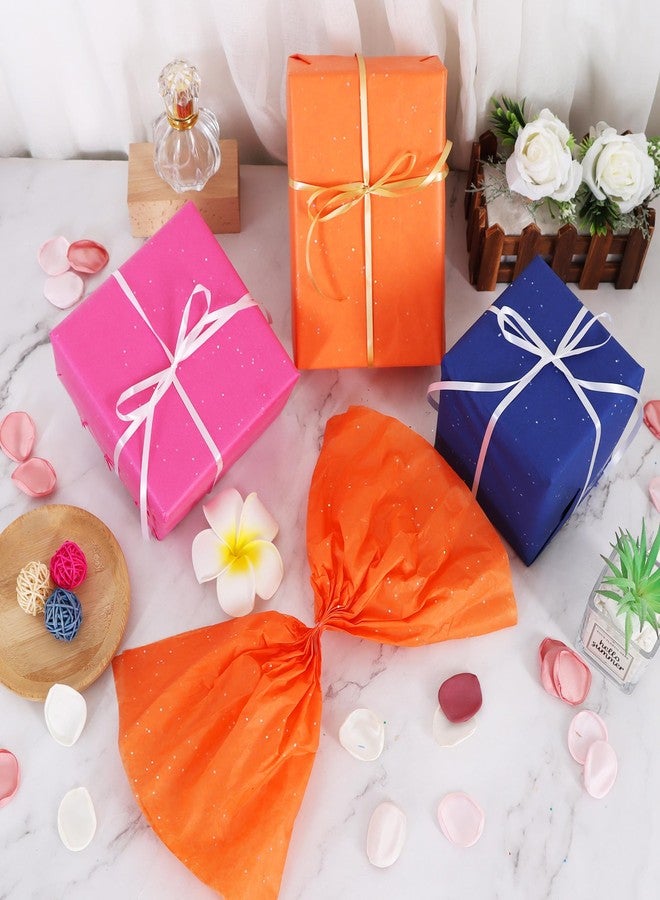 بيشيدا، ٥٠ ورقة من ورق المناديل اللامع باللون الوردي الفاتح، ورق تغليف لامع لأكياس الهدايا، مقاس ١٤ × ٢٠ بوصة، مناسب لأعياد الميلاد وحفلات الزفاف والتخرج والأعمال اليدوية والزهور في المناسبات. - Image 2